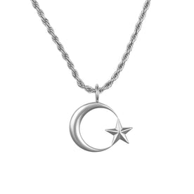 Türkei Wappen Kette Herren Silber Edelstahl – Ayyıldız