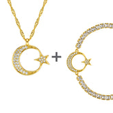 Türkei Ayyıldız Wappen Schmuck Set Damen 18K Gold | d'origine