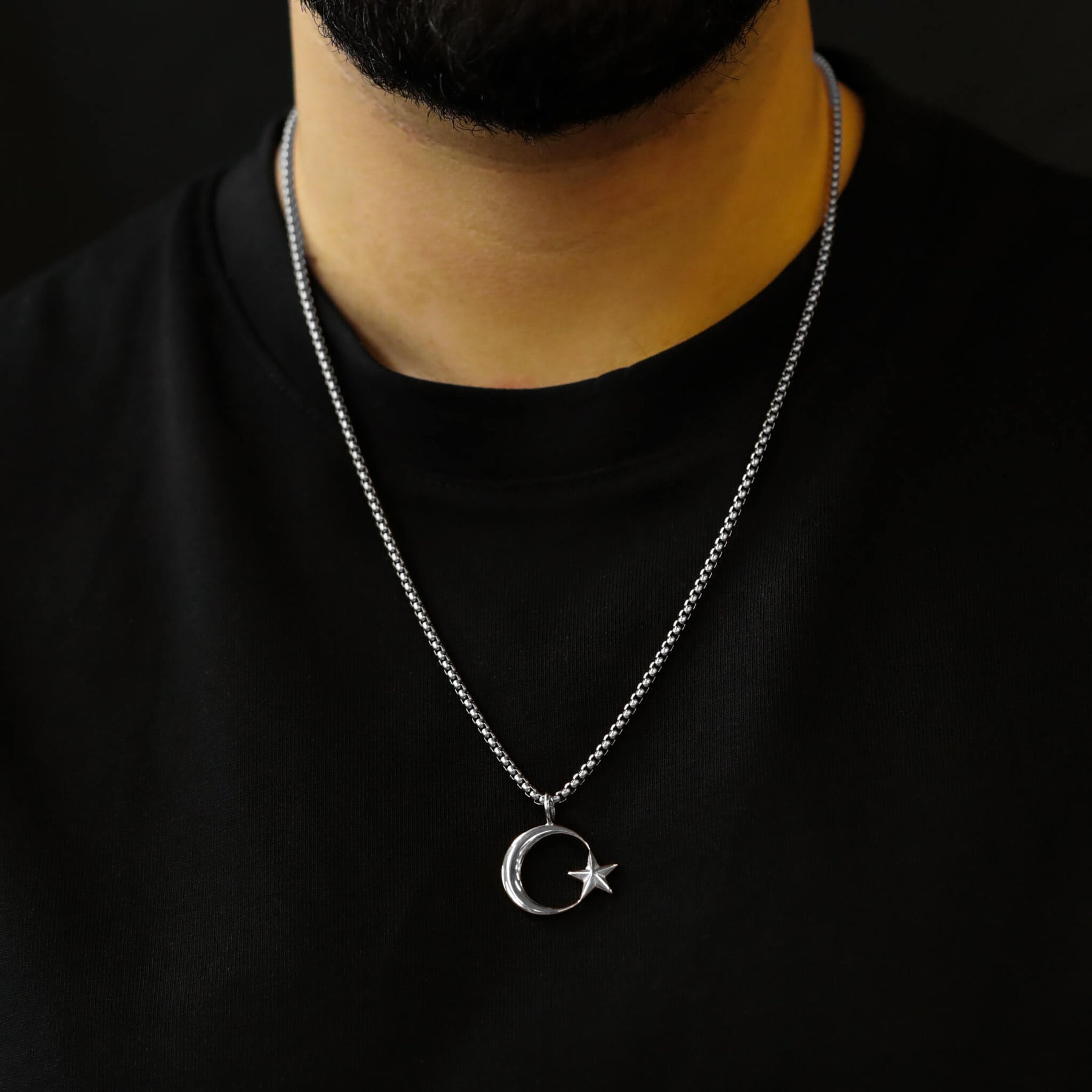 Türkiye Ayyildiz Necklace V2 | Men - Stainless Steel