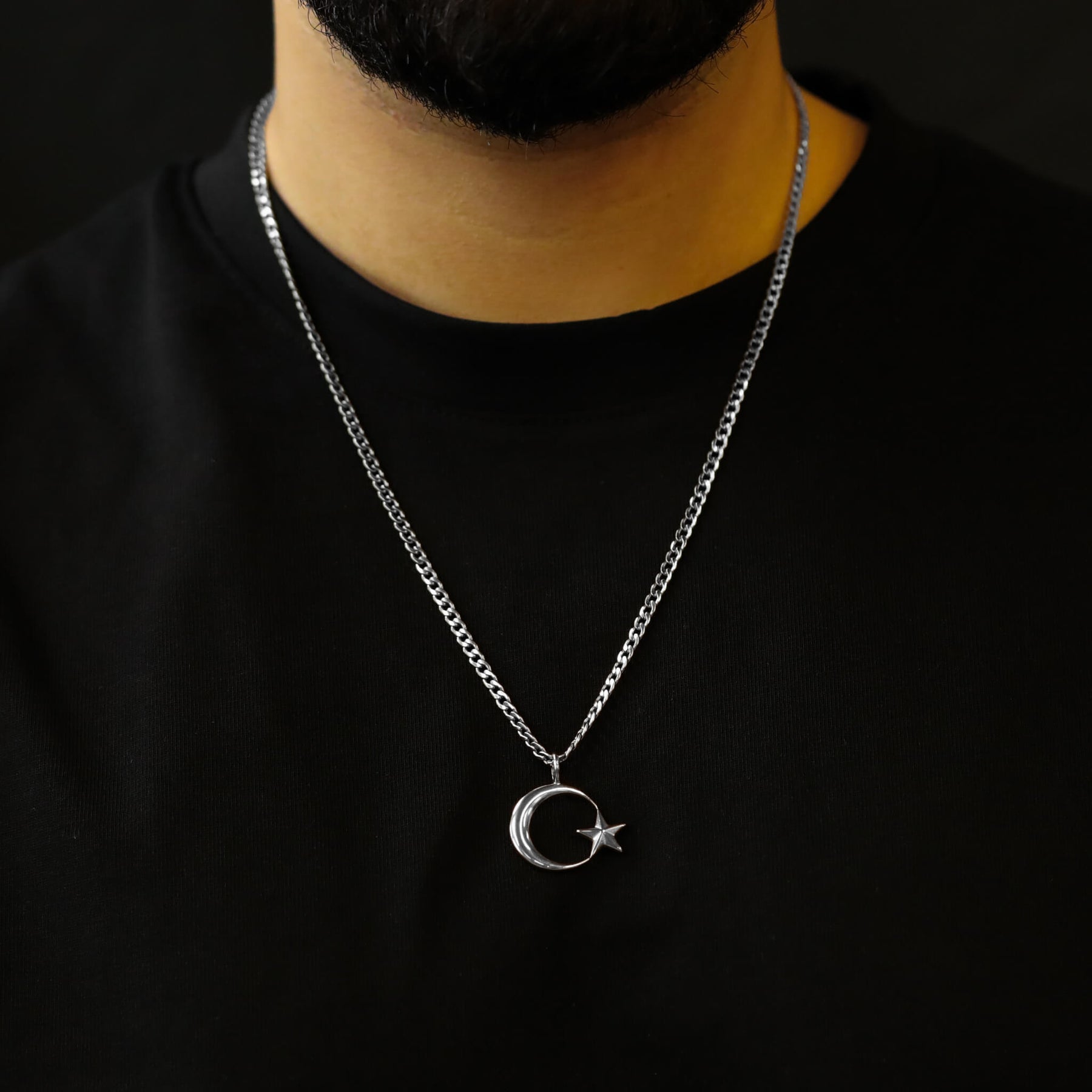 Türkiye Ayyildiz Necklace V2 | Men - Stainless Steel