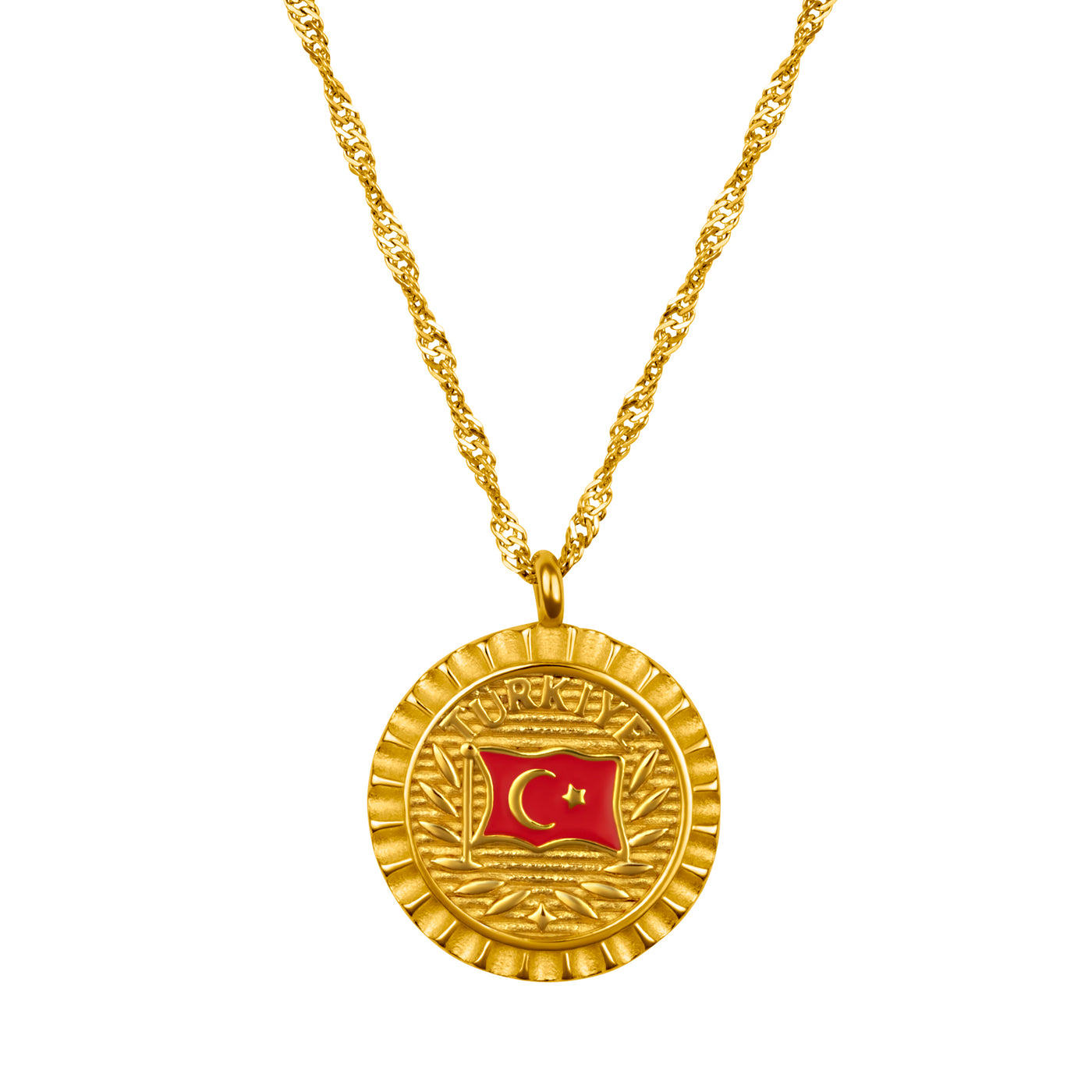 Türkiye Flag Necklace | Women