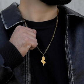 Tunesien Landkartenkette Matt | Herren