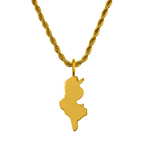 Tunesien Landkartenkette Matt | Herren