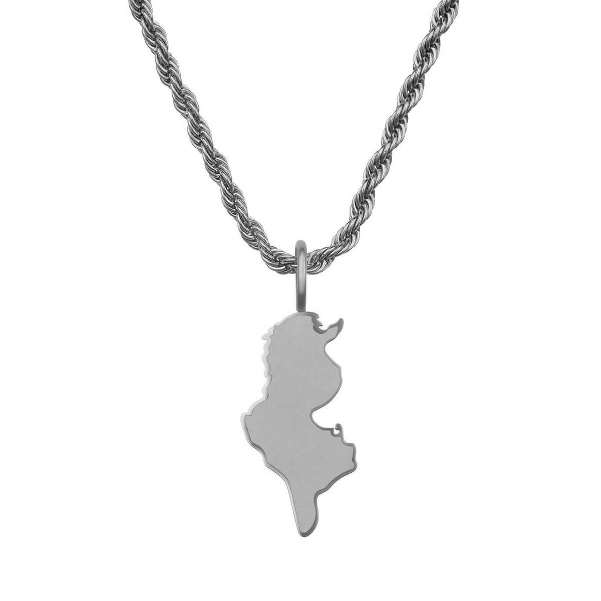 Tunesien Landkartenkette Matt | Herren