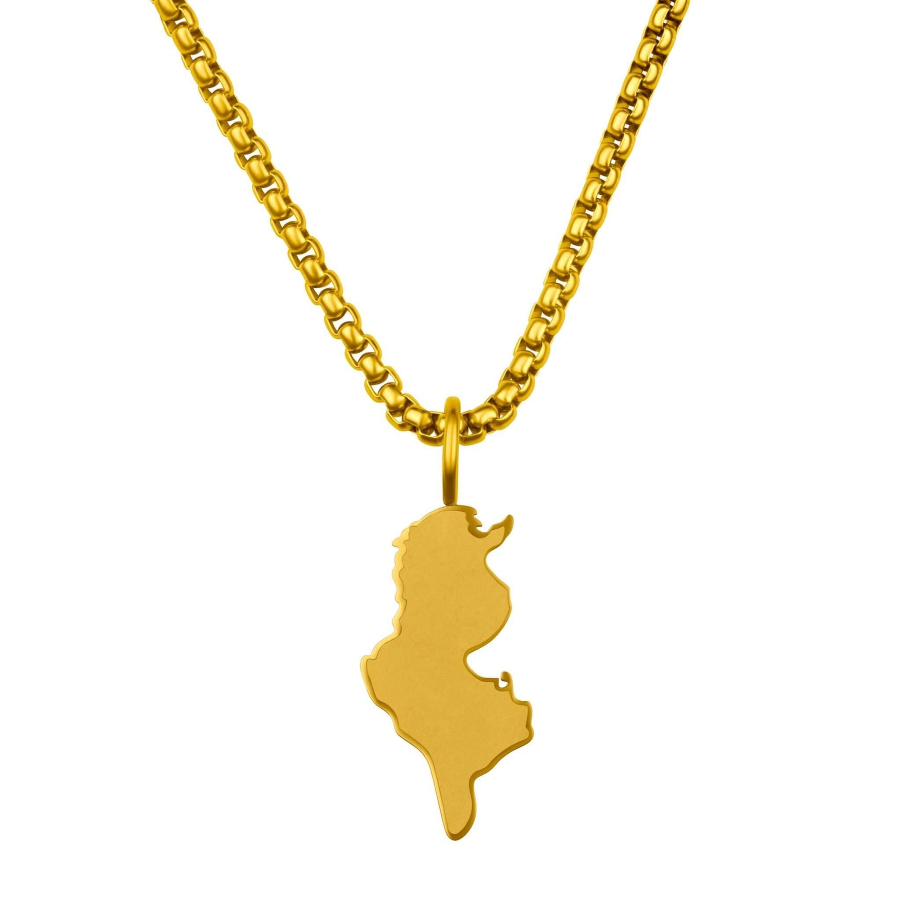 Tunesien Landkartenkette Matt | Herren