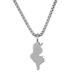 Tunesien Landkartenkette Matt | Herren