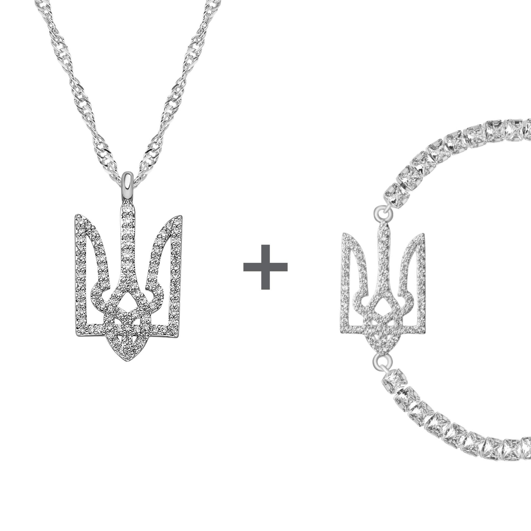 Ukraine Wappen Schmuck Set Damen | d'origine