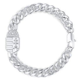 Hungary Emblem Bracelet Men Silver Waterproof | d'origine