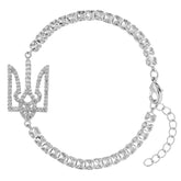 Ukraine Wappen Armband Damen Silber wasserfest | d'origine