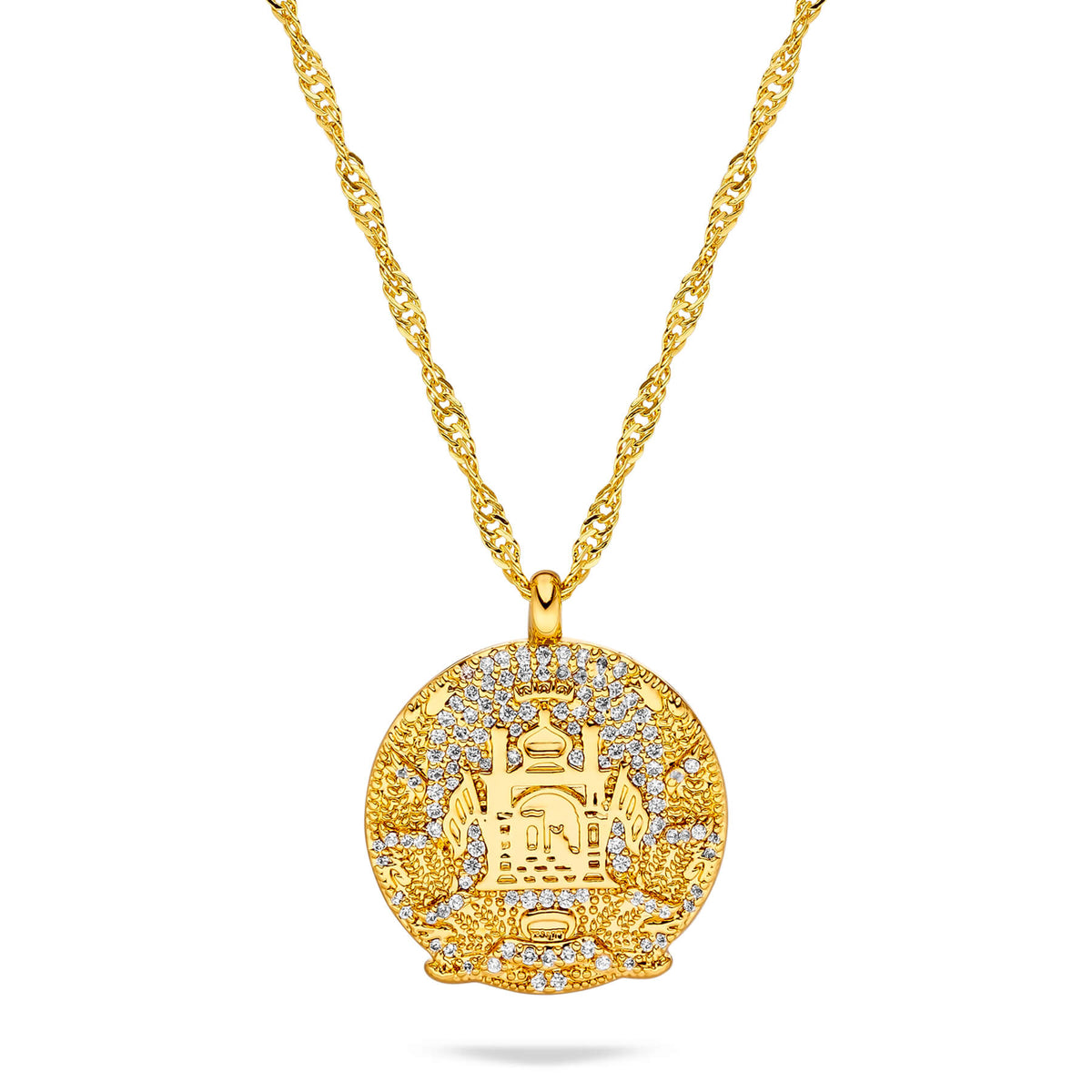 Afghanistan Wappenkette Damen Gold