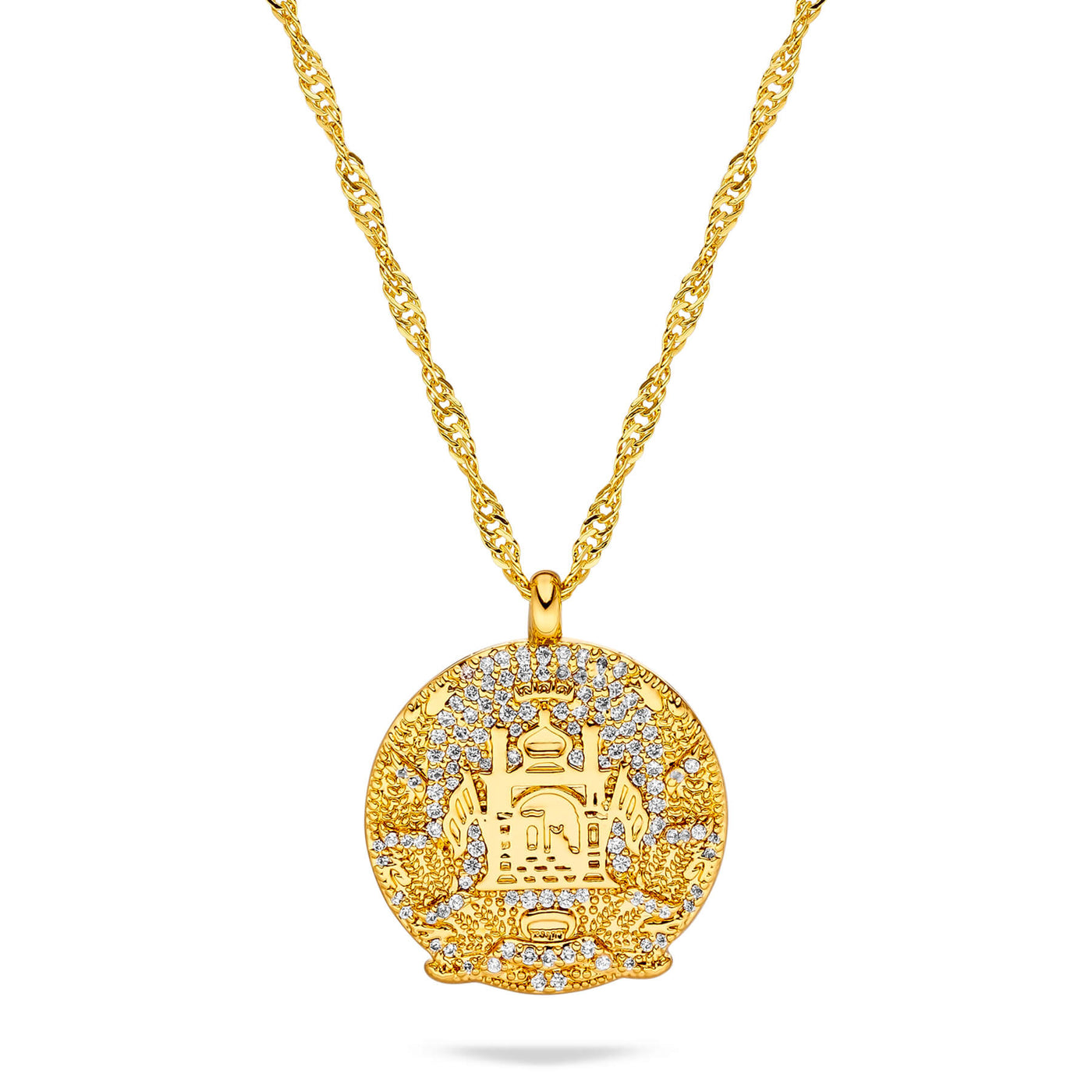Afghanistan Wappenkette Damen Gold