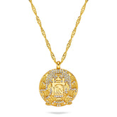 Afghanistan Wappenkette Damen Gold