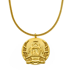 Afganistan Wappenkette Herren Gold