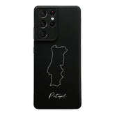 Portugal Landkarte Handyhülle Samsung S21 Ultra Schutzhülle | d'origine