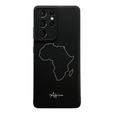 Afrika Handyhülle Samsung S21 Ultra – Landkarten Design