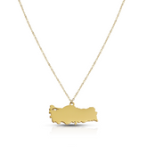 Türkei Silhouette Landkarten Kette Herren Gold vergoldet | d'origine