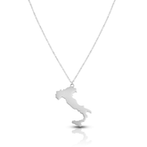Italien Silhouette Landkarten Kette Damen Silber wasserfest | d'origine