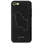 Serbien Handyhülle iPhone 7/8 – Landkarten Design