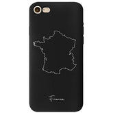 Frankreich Handyhülle iPhone 7/8 – Landkarten Design