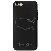 USA Handyhülle iPhone 7/8 – Landkarten Design