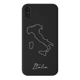 Italien Handyhülle iPhone XS – Landkarten Design