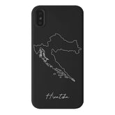 Kroatien Handyhülle iPhone XS – Landkarten Design