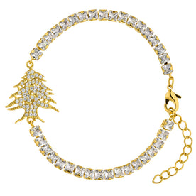 Lebanon Cedar Emblem Bracelet for Women 18K Gold | d'origine