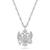 Montenegro Wappen Kette Damen Silber Edelstahl – Adler