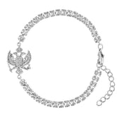 Montenegro Wappen Armband Damen Silber wasserfest | d'origine