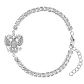 Russland Wappen Armband Damen Silber wasserfest | d'origine