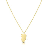 Shqipëri Silhouette 5-Anhänger Kette Herren Gold vergoldet | d'origine