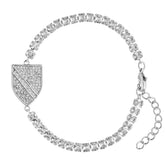 Sandžak Wappen Armband Damen Silber wasserfest | d'origine