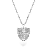 Schweiz Wappen Kette Damen Silber wasserfest | d'origine