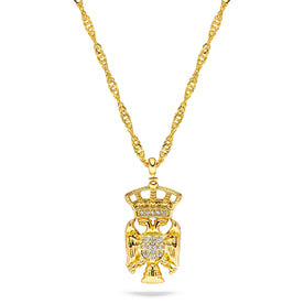 Serbia Emblem Necklace Women Gold-Plated | d'origine