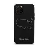 USA Handyhülle – Landkarten Design